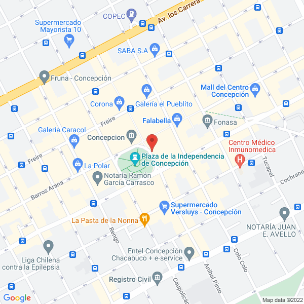 Map of Benitez Rodríguez, Juan