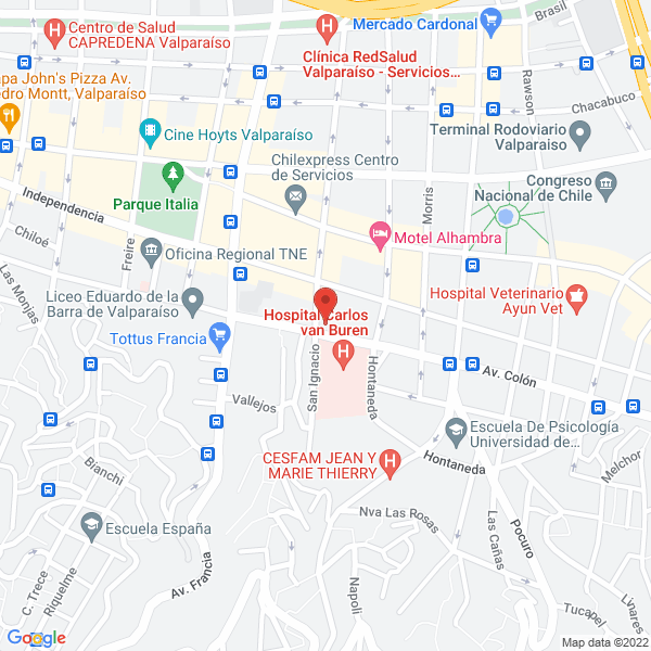 Map of Comercial Rosselot
