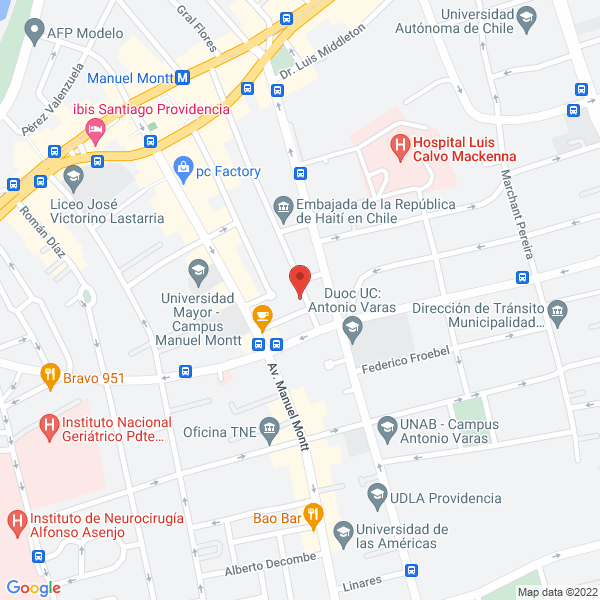 Map of Centro de Recuperación Psiquiátrico Renoval Ltda.