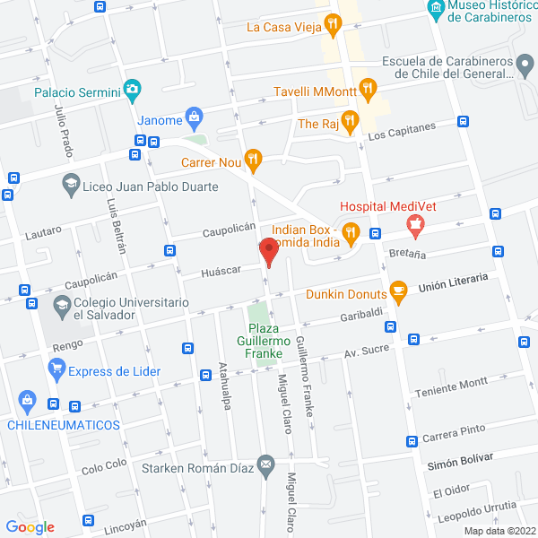 Map of Cárcamo Ingeniería Ltda.