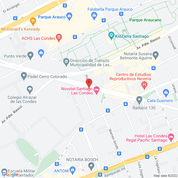 Map of Degrémont Ltda.