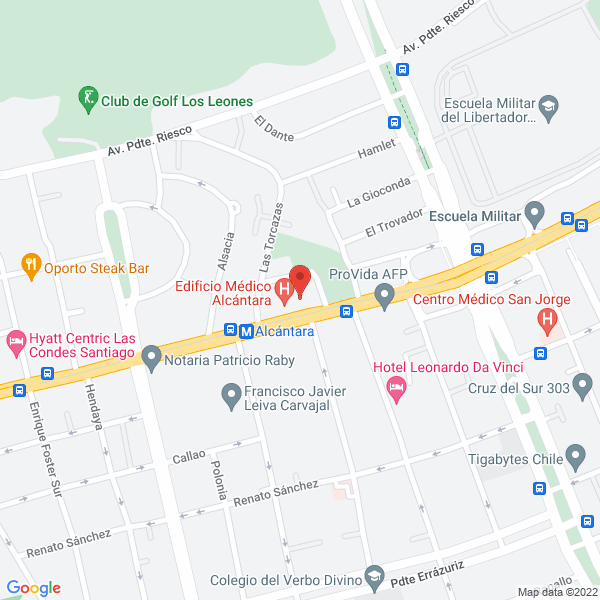 Map of Laboratorio Clínico Apoquindo Doctor Salame