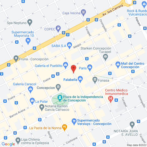 Map of Lotería de Concepción