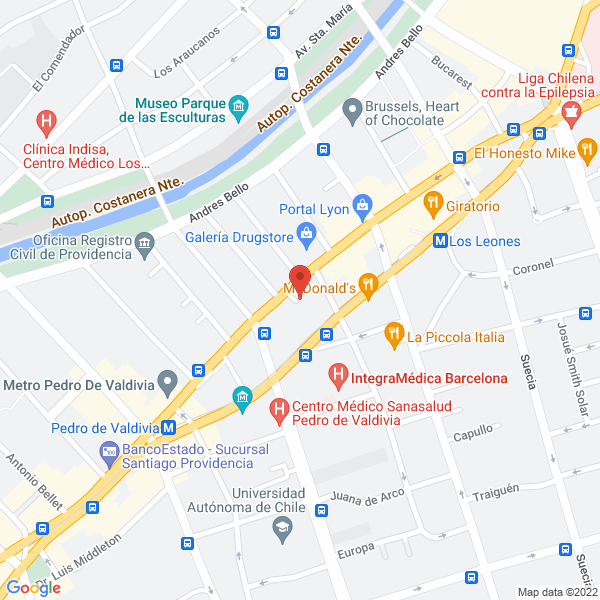 Map of Larrondo Ingenieros en Software Ltda.