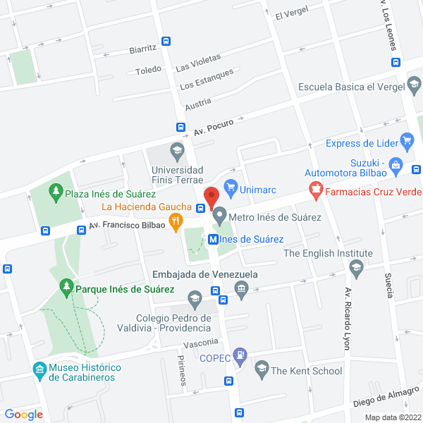 Map of Lavandería Plaza Pedro de Valdivia Ltda.
