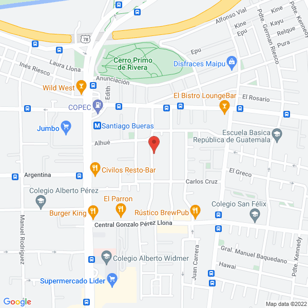 Map of La Casa del Buceador Ltda.
