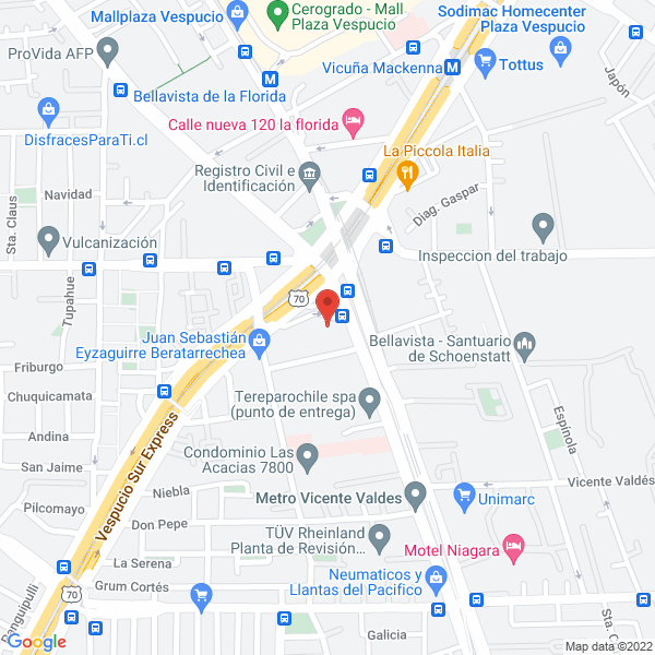Map of Laboratorio Clínico 12 de Febrero