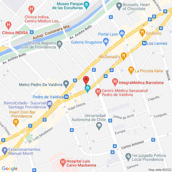 Map of Laboratorio Dental Redel Ltda.