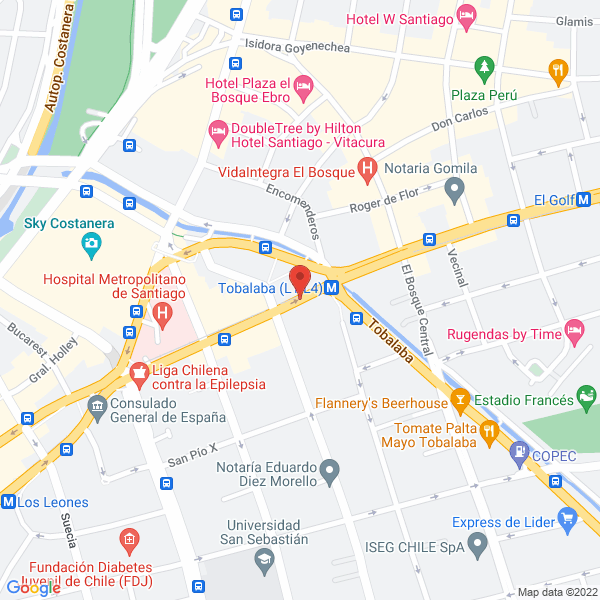 Map of Lambertini & Maldonado - Arriendo de Oficinas