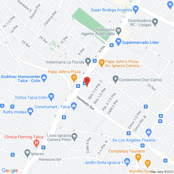 Map of Los Tulipanes