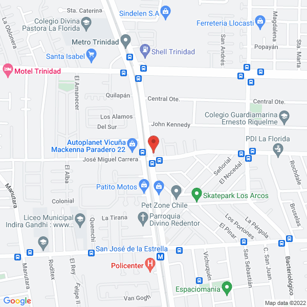 Map of Lira y Cia. Ltda.