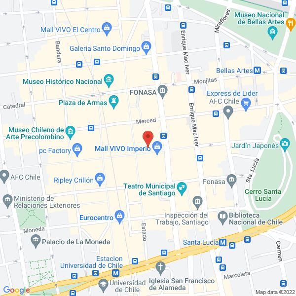 Map of Luis Armando Ravanal Acuña