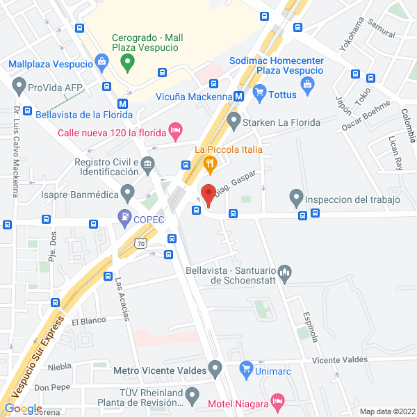 Map of La Bicicleta
