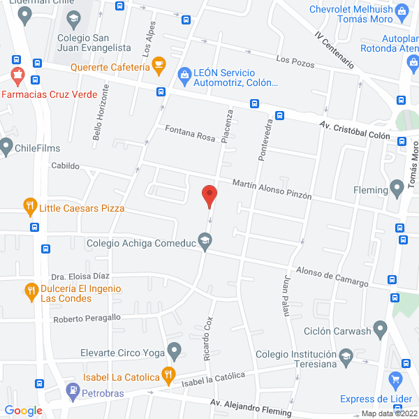 Map of La Chacra Huertos Urbanos