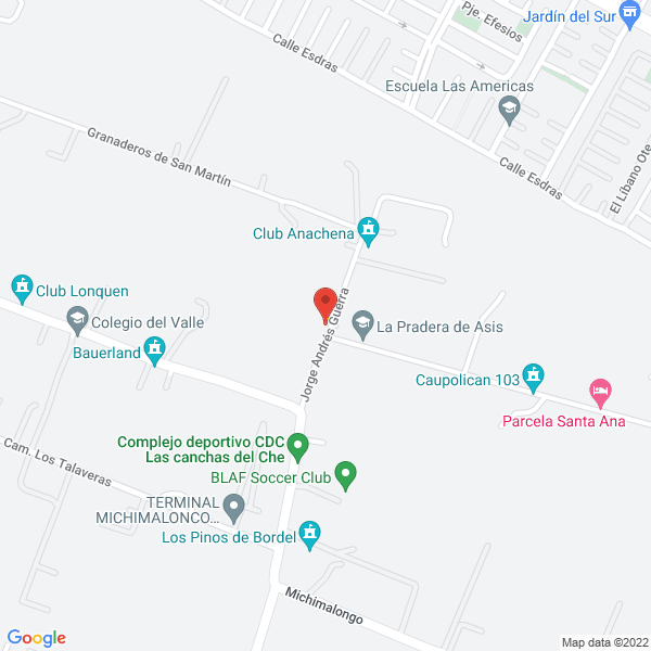Map of Los Pinos de Bordel