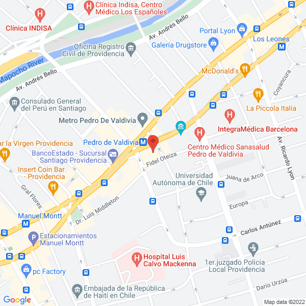 Map of LHG Asesorías y Capacitaciones