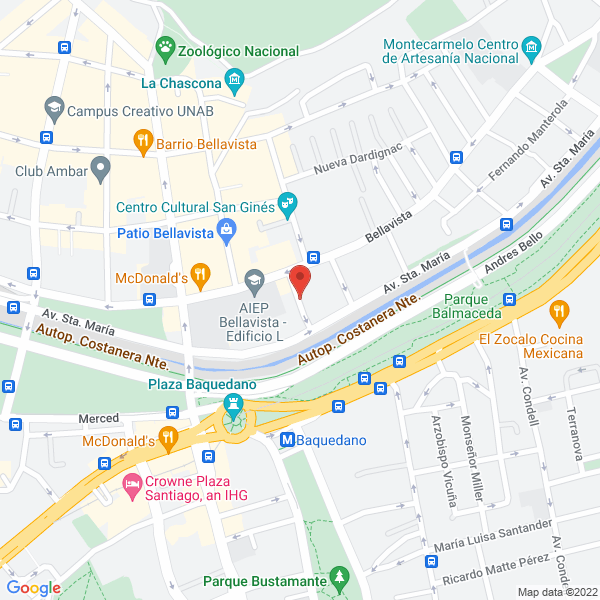 Map of Mexpress Chile