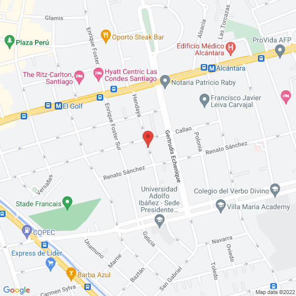 Map of María Cristina Delgado Ghiringhelli, Médico Psiquiatra