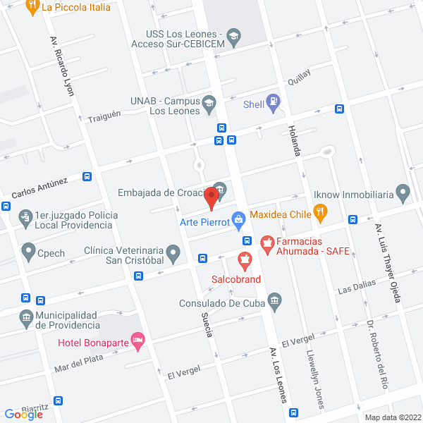 Map of Med y Equip
