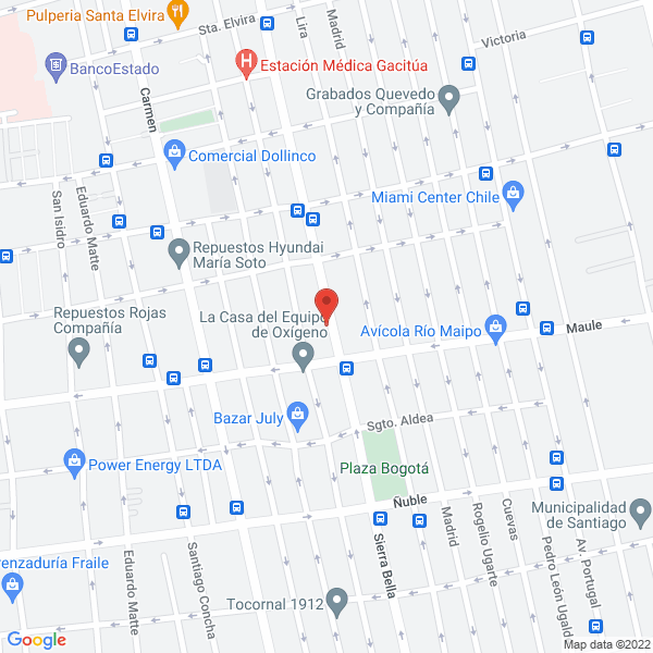 Map of Manos de Chile