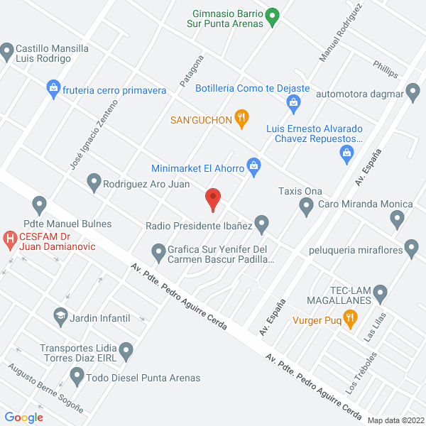 Map of Magallania S.A.