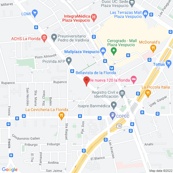 Map of Monsalves Soto, Rodrigo Gastón