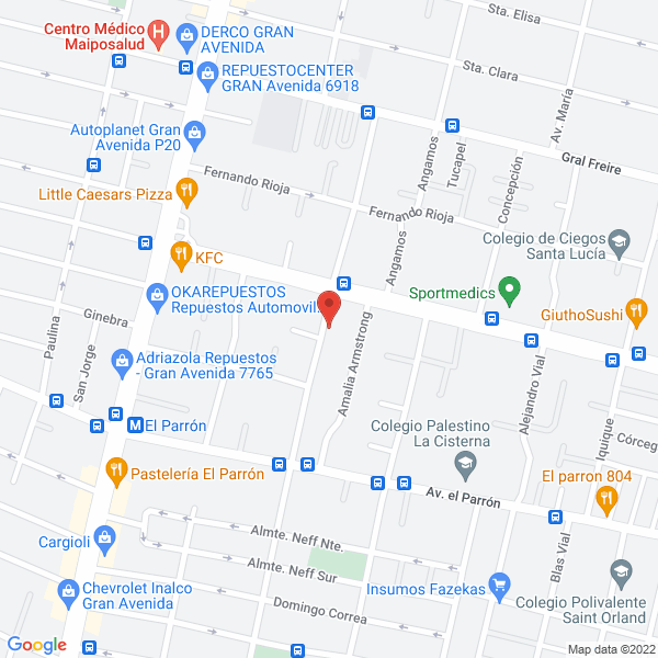 Map of Muebles Art. de cuero Atia decoracion