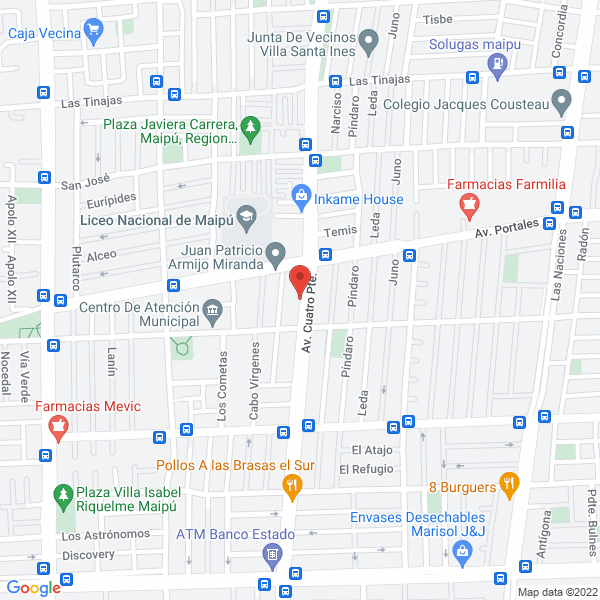 Map of Mudanzas Junior