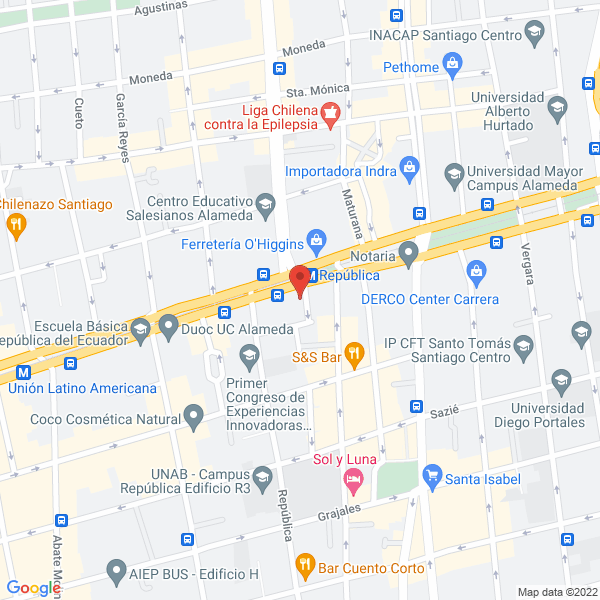 Map of Magnos de la Universidad Mayor