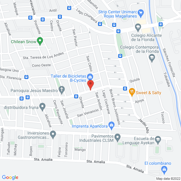 Map of Mabel Bravo Cortinaje y Decoración