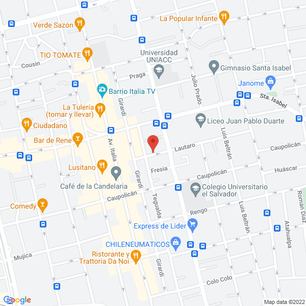 Map of M y M Producciones