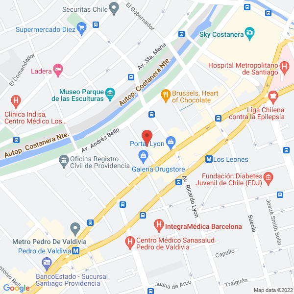 Map of Mellado Martorell Servicios Inmobiliarios Limitada