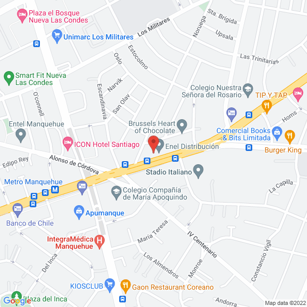 Map of Maxximiza Gestión