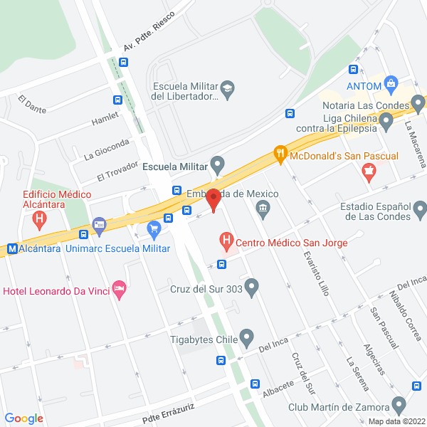 Map of Mapfre Chile Reaseguros S A