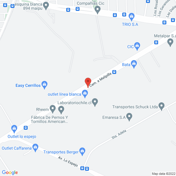 Map of MTE Cemcogas S.A.