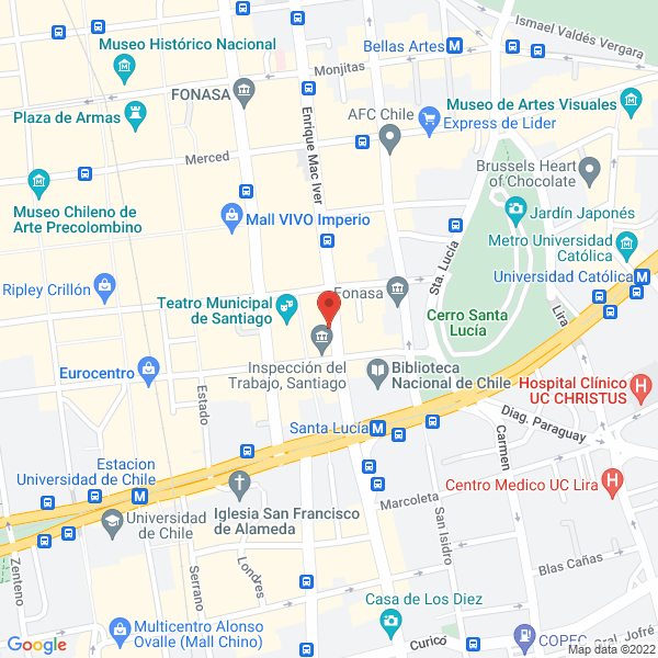 Map of Miriam Del Rosario Morales Faundez