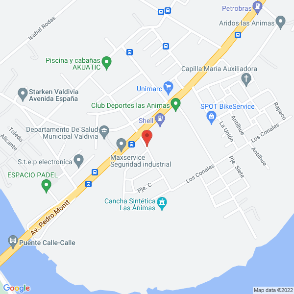 Map of Mecánica Triunfal