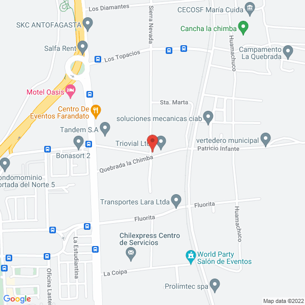 Map of Maquinaria Cimac Limitada