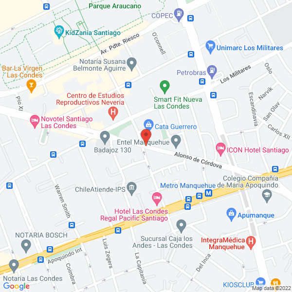 Map of Máquinas para Ejercicios Novasports