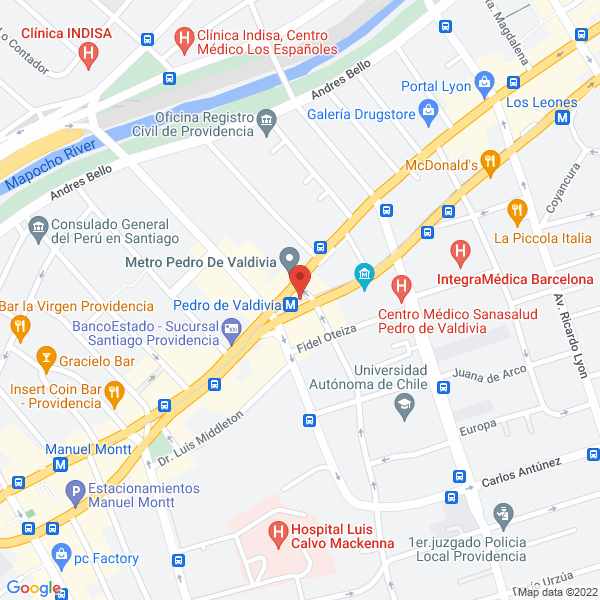 Map of Novoa y Cía. Asesorías Empresariales Ltda.