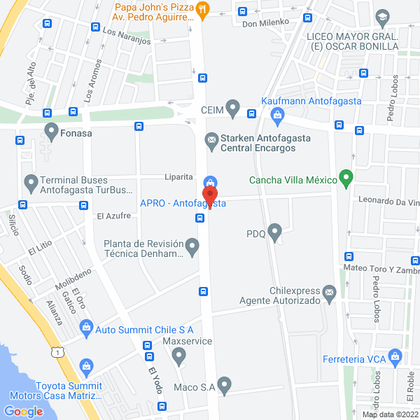 Map of Nestle Chile S.A.