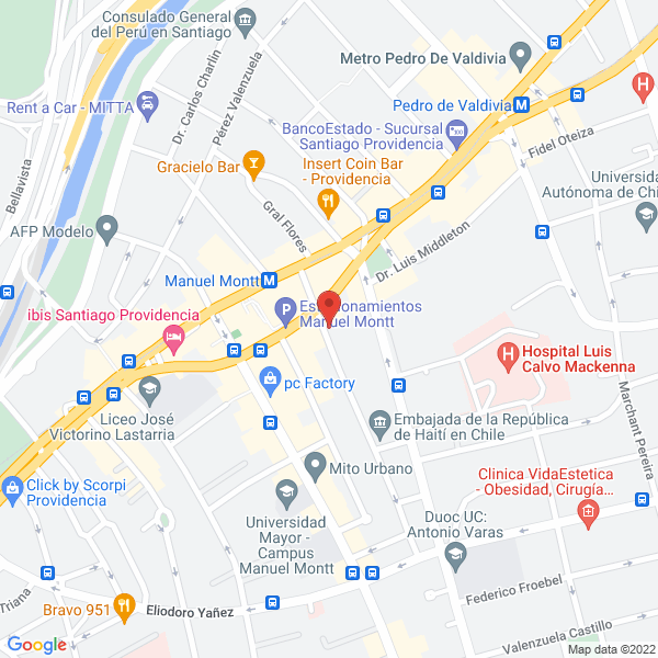 Map of Odontología Clínica Integral