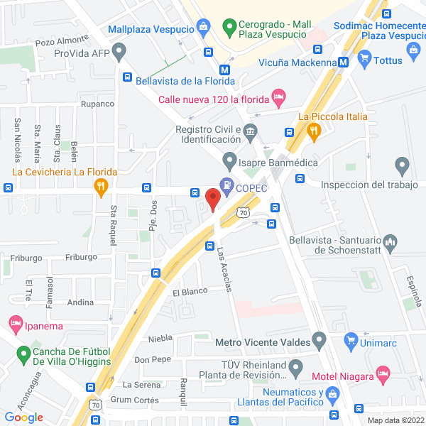 Map of Ortodent Clínica Dental
