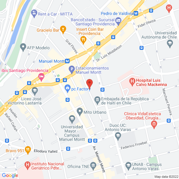 Map of ODR Ingeniería Estructural