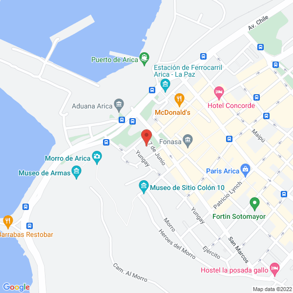 Map of Organismo Técnico de Capacitación Cordap Ltda.