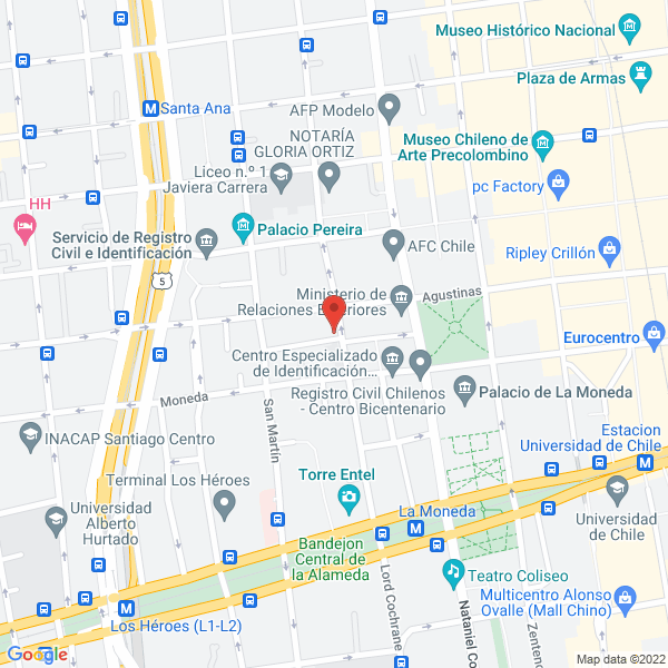 Map of Organismo Tecnico De Capacitacion Instituto Chileno Norteamericano Lim
