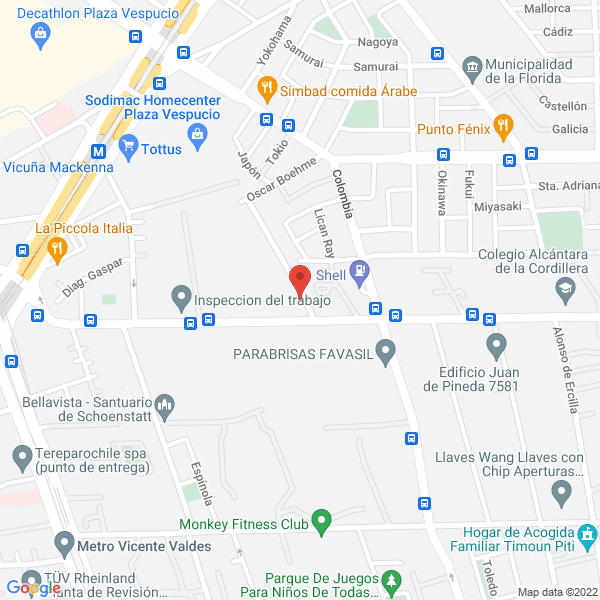Map of Oscar Fernando Romero Munoz