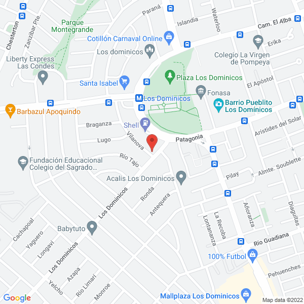Map of Odontología Patagonia