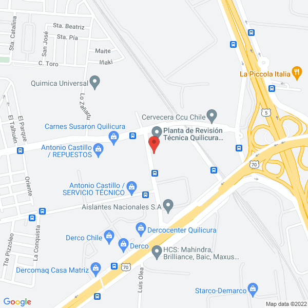 Map of Piacentini Chile Ltda.