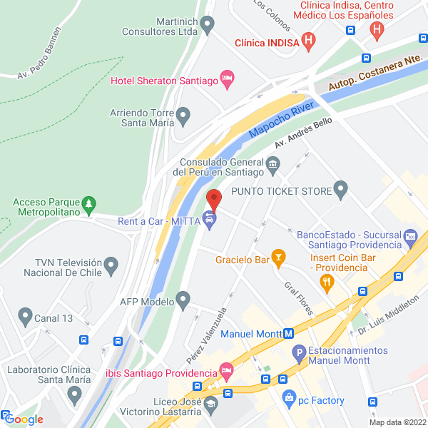 Map of Pharma Investi de Chile S.A.